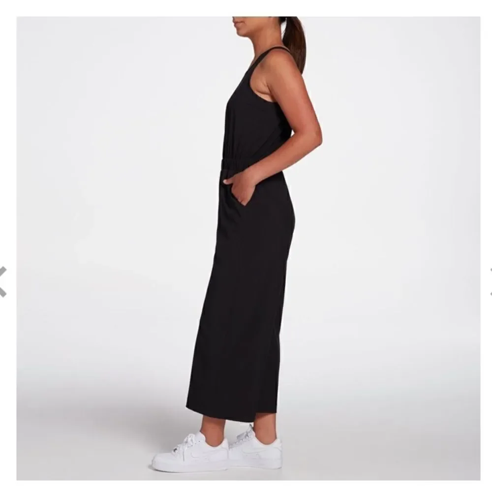 CALIA Wide Leg Overlap Jumpsuit